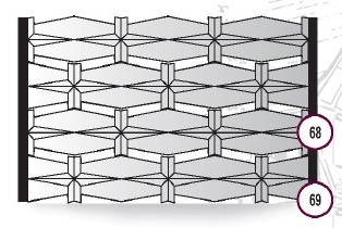 Двухстороннее ограждение для забора 2000х300х70 мм
 фото 1