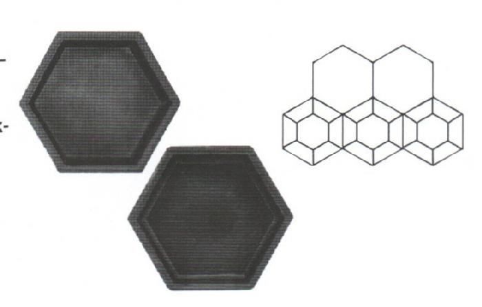 Форма 12/2 Шестигранник-штамп 18,5х16,0х6,0 см фото