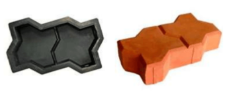 Форма для плитки Волна рельеф фото